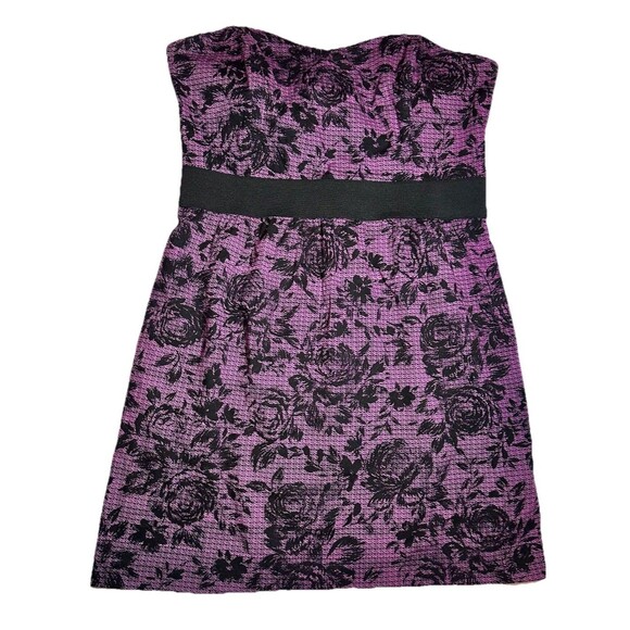 Silence + Noise Urban Outfitters Strapless Fairy Sexy Witchy Purple/Black SZ L - Picture 6 of 8
